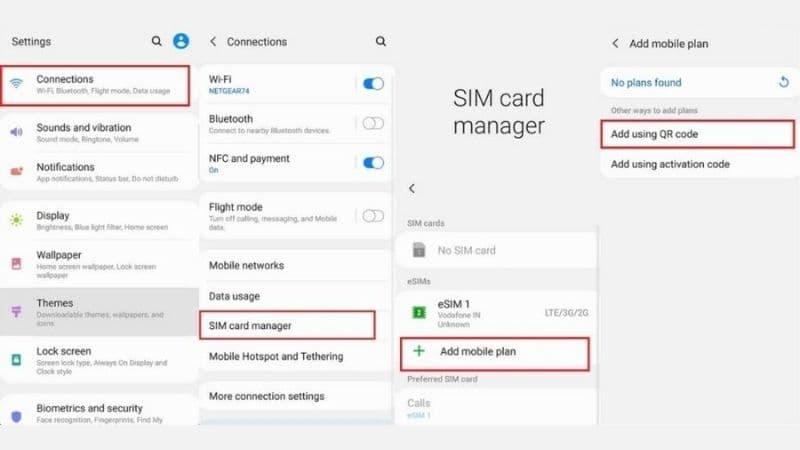 Activate eSIM on Android